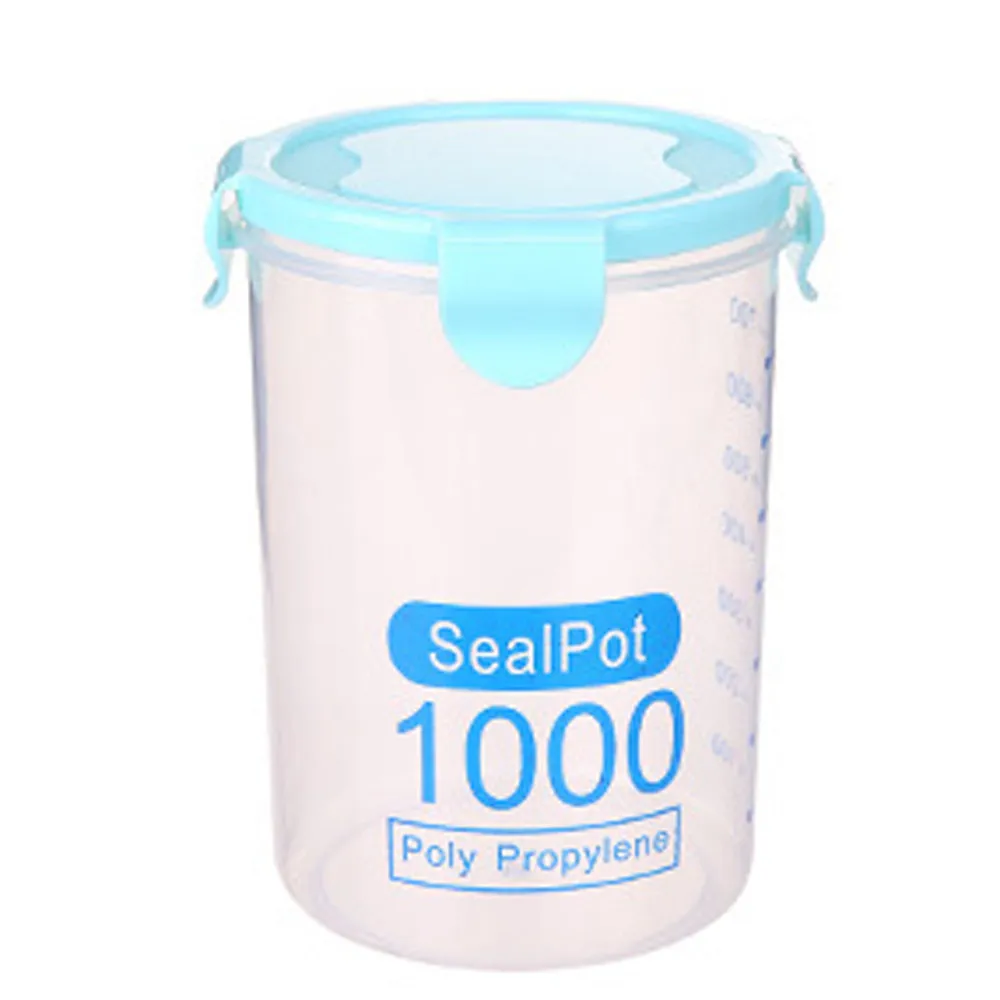 Пластиковые герметичные банки 3 цветов Кухонный Контейнер для хранения