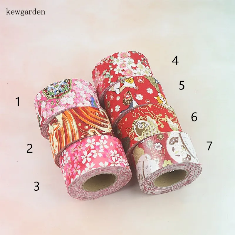 Kewgarden 1-1/2 &quot1-1/4&quot 30 мм 40 цветочная ткань с принтом вручную изготовленная лента