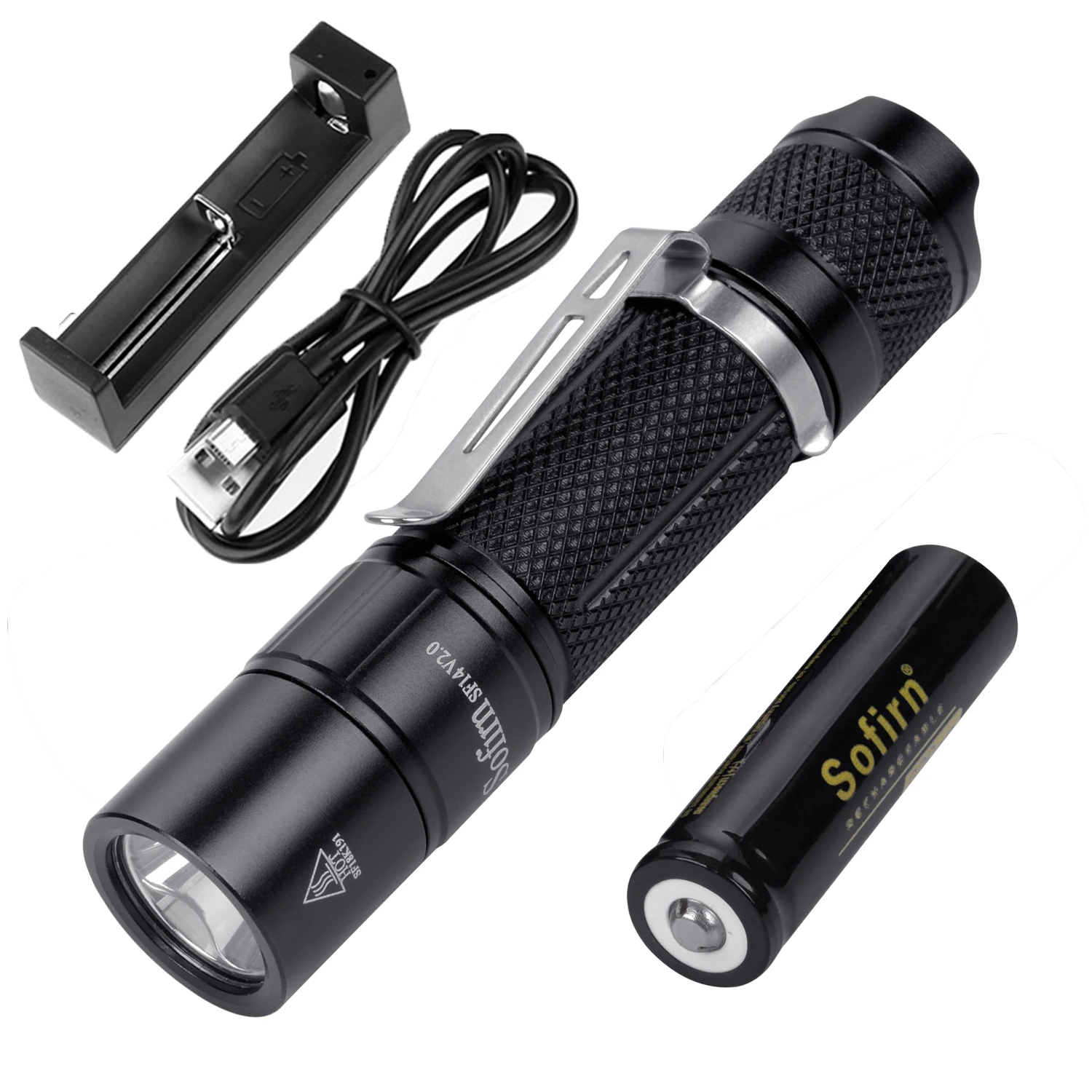 Sofirn SF14 V2.0 комплект Портативный Мини светодиодный фонарик мощный AA 14500 CREE XP G2 600LM