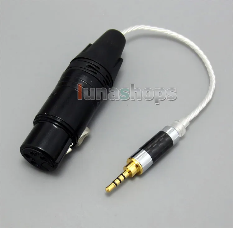 

LN004956 TRRS 2.5mm Balanced To 4pin XLR Female Audio Silver Cable For IRIVER AK240 AK320 AK240ss