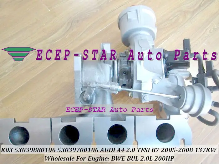 K03 0106 087 53039880106 53039880087 53039700087 06D145701B 06D145701D 06D145701H турбо для AUDI A4 A6 BGB BPJ 2.0L TFSI 220HP|turbo turbo