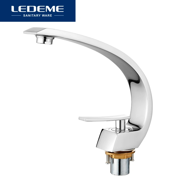 Смесители для раковины LEDEME смеситель ванной комнаты латунный Смеситель одна