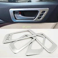 abs matt car inner interior door handle bowl cover trim 4pcs for toyota highlander 2015