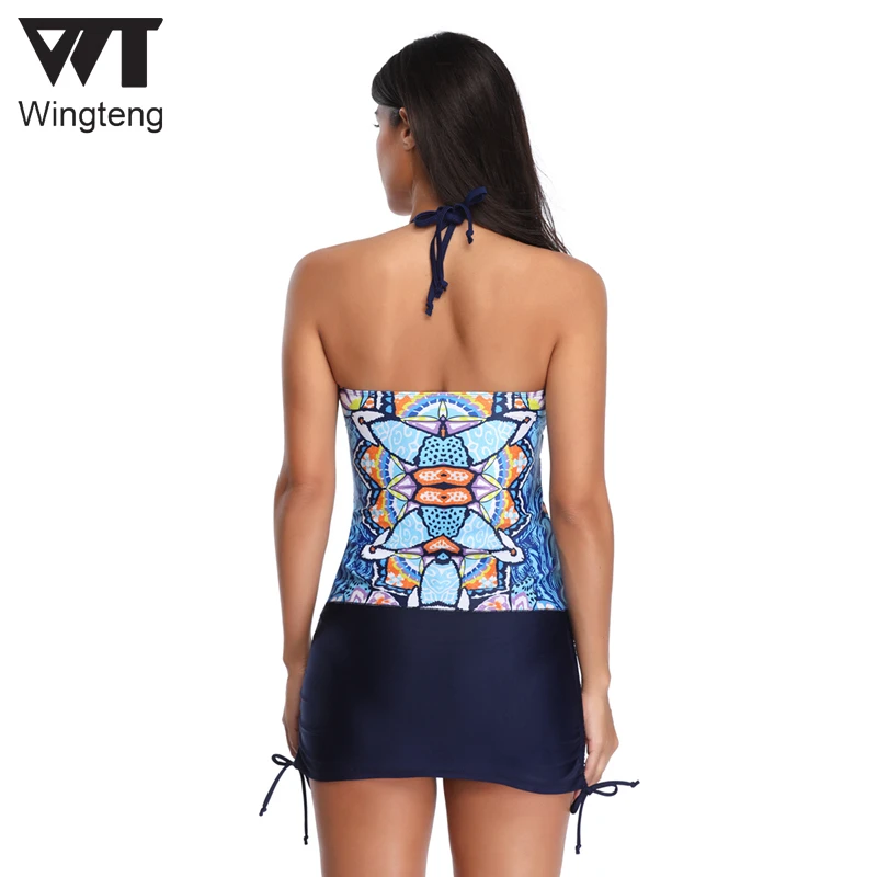 Женский купальник в стиле ретро Бразильский бикини с цветочным принтом пуш ап