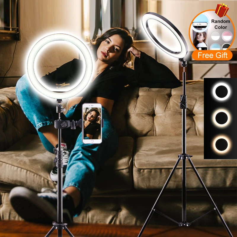 Кольцевой светодиодный светильник для фотосъемки 6 дюймов 16 см|Фотографическое