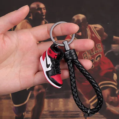 Кроссовки AJ key chain Jordan Баскетбольная обувь стерео сумка для обуви висячая ручная работа автомобильный брелок подарки для пары мужчин и женщин - Цвет: 2