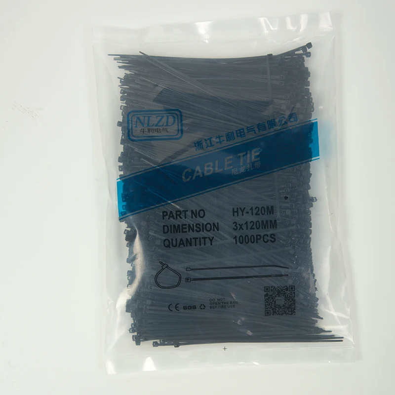 5 дюймовые пластиковые нейлоновые тросовые Галстуки 1000 шт ширина 1 9 мм Заводские