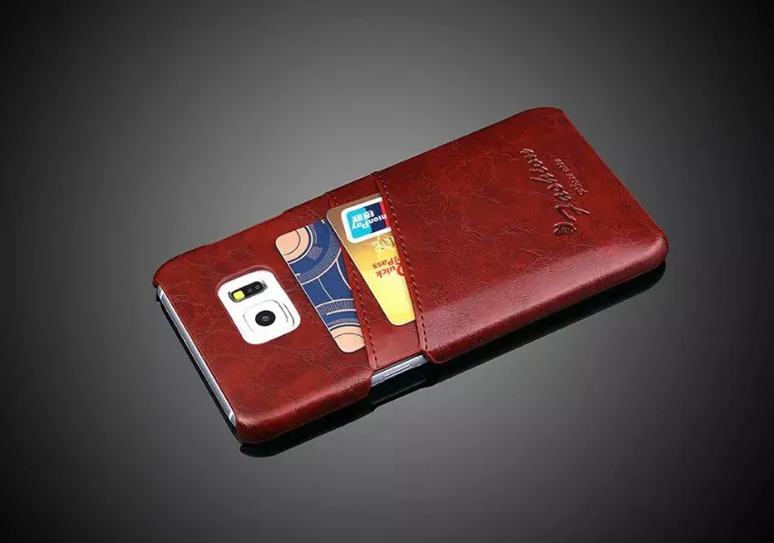 Модный брендовый Оригинальный чехол накладка из вощеной натуральной кожи для