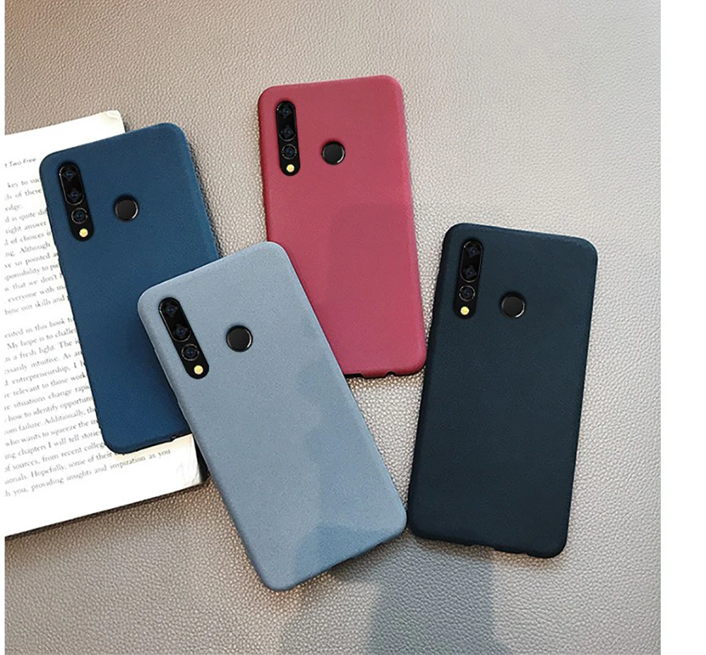 Элегантный очаровательный Матовый ТПУ мягкий чехол для Huawei Y6 Prime Y5 Y7 Prime Y5 lite Y6 Y7 P умный песчаник защитный чехол