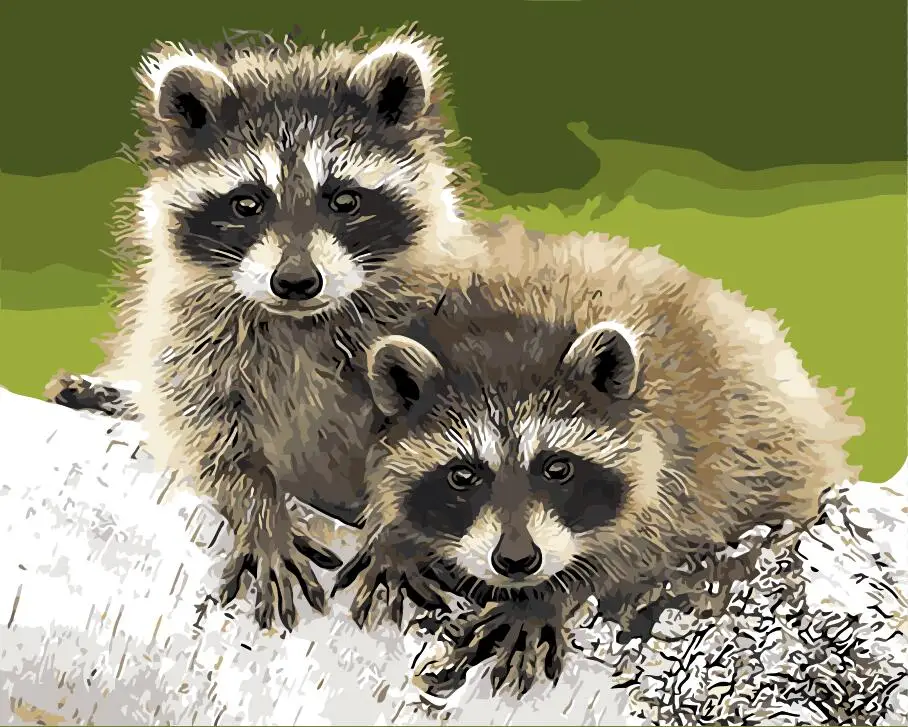 Бескаркасная картина по номерам краска для домашнего декора ПБН гостиной 4050