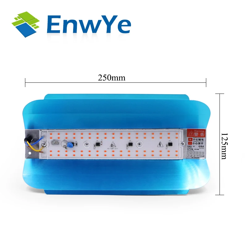 EnwYe 50 Вт лампа для роста растений светодиодный Grow светильник Фито простой потолочные светильник 220V для завод теплицы гидропоники