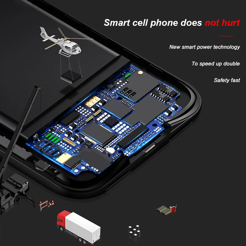 6800 мАч чехол для аккумулятора Xiaomi Mi 9 Power Bank чехол для зарядного устройства для Xiaomi 9 Тонкий чехол для зарядки чехол для Mi 9