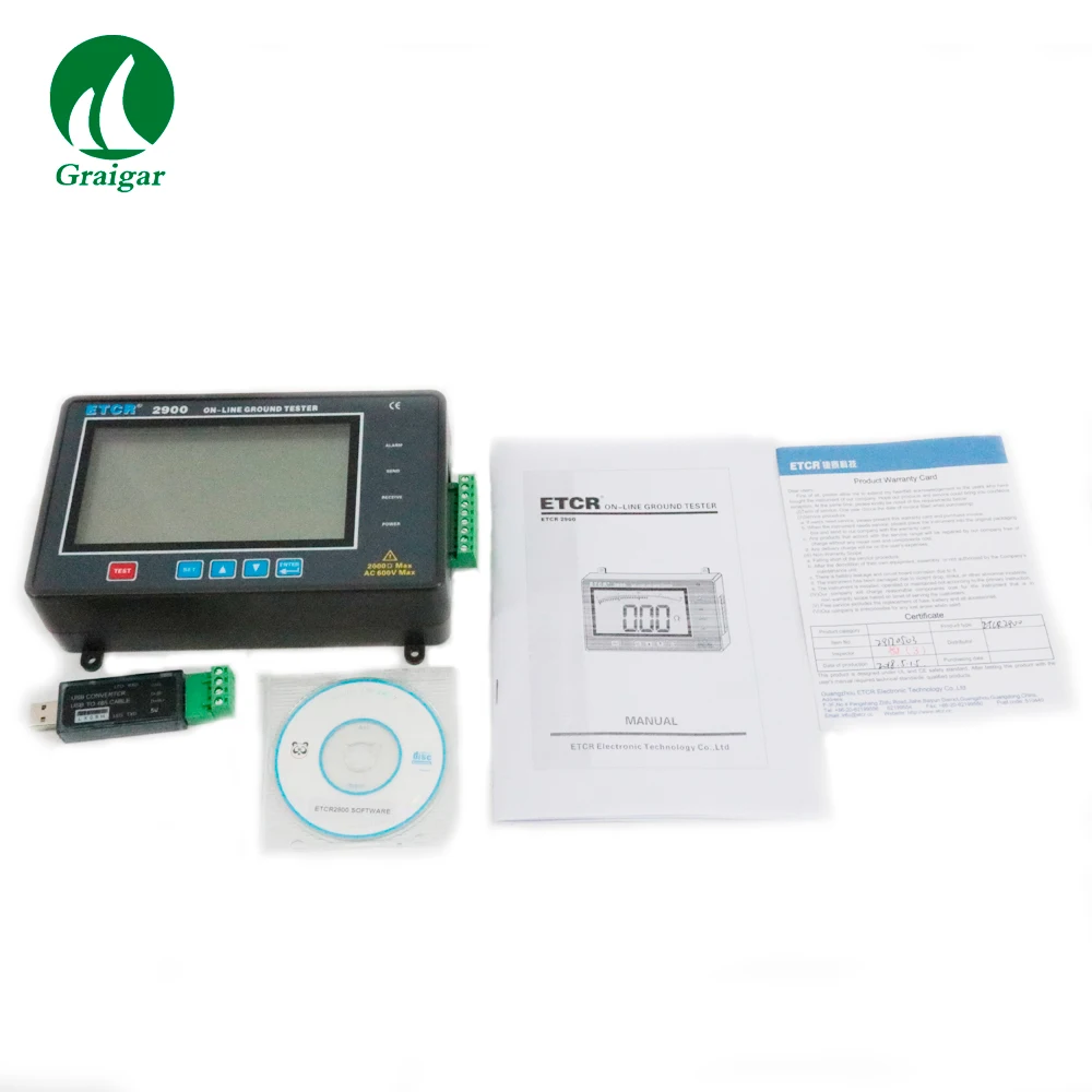 

ETCR2900 Online Earth Resistance Tester On-Line Monitoring Ground Resistance Grounding Resistance Tester