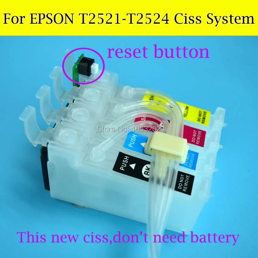 Лидер продаж! Система непрерывной подачи чернил для Epson T2521-T2524 Ciss T2521 принтера EPSON
