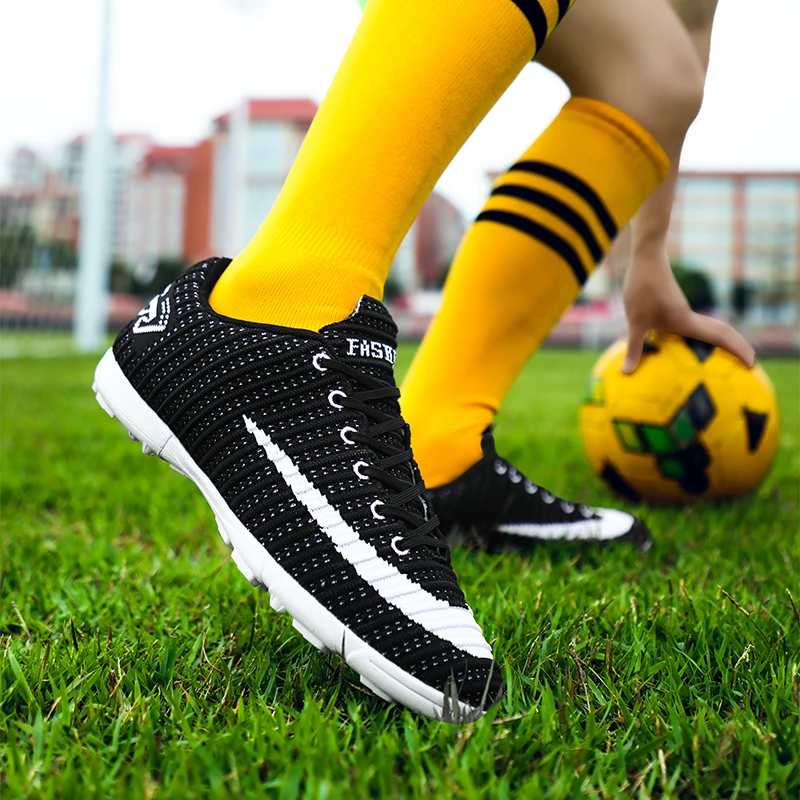 Сетчатые мужские футбольные бутсы для женщин; Chaussures De football Homme; кроссовки для мальчиков; детские футбольные бутсы; футбольная обувь для детей