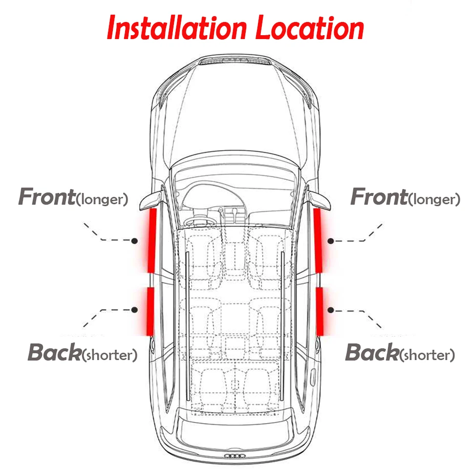 4 шт. защитные накладки на пороги автомобиля Renault Megane 2 3 Duster VW Touran Passat B6 Golf 7 T5 T4 Fiat