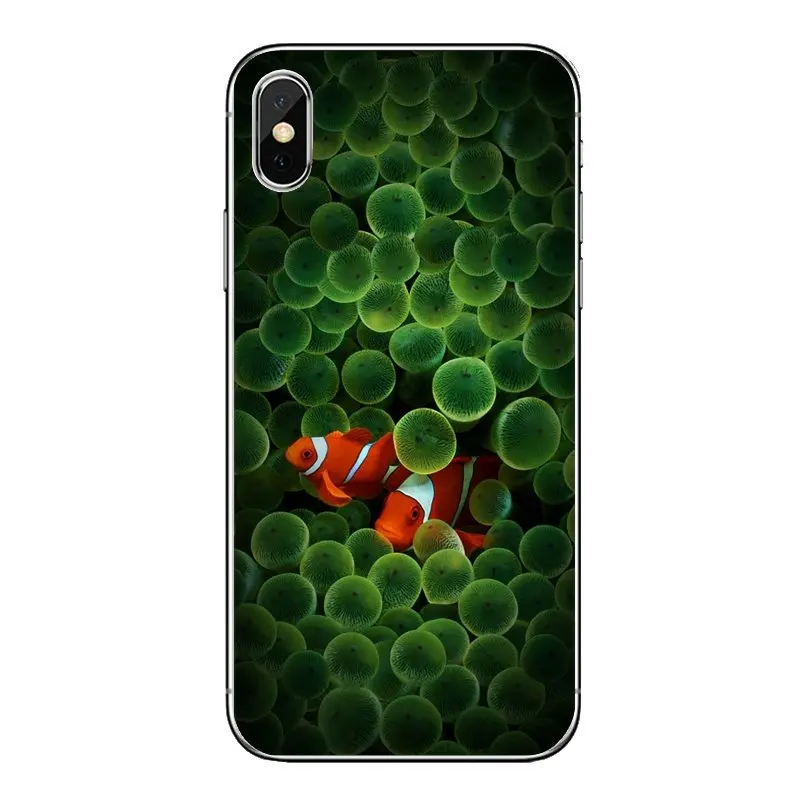 Sea Life &amp Fish Wallpaper Transparent Soft Cases Covers For Samsung Galaxy A5 A6 A7 A8 A9 J4 J5 J7 J8 2017 2018 Plus Prime |