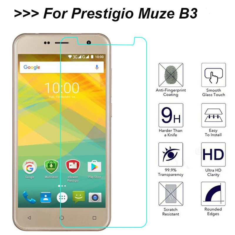 Закаленное стекло для Prestigio Muze B3/PSP3512 DUO 2.5D 9H Взрывозащищенная Защита ЖК-экрана B3