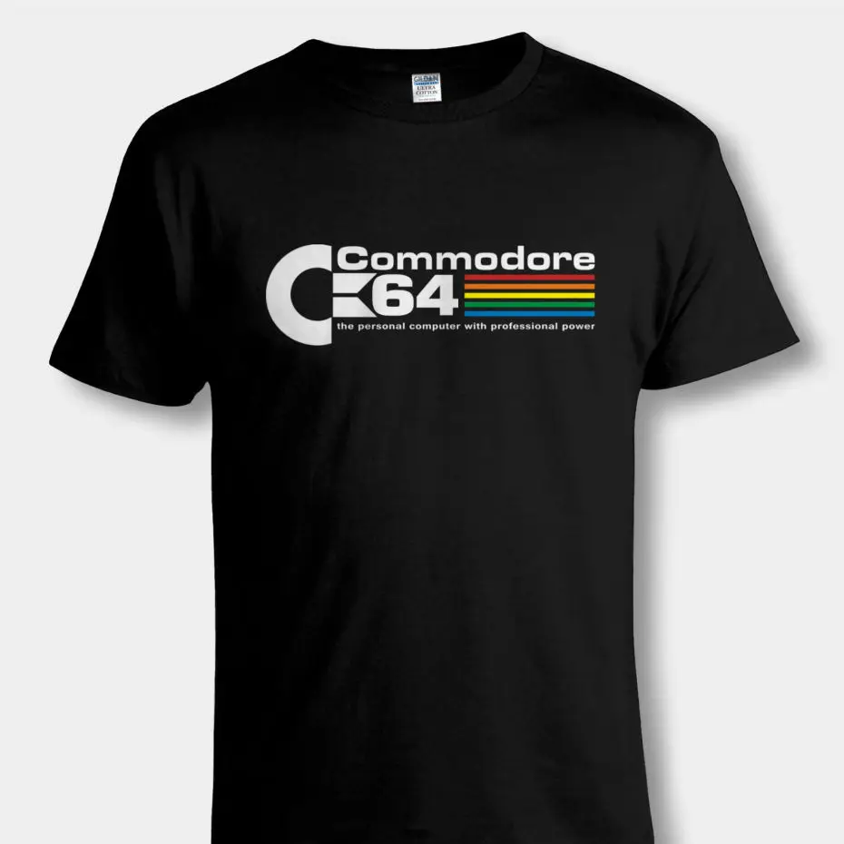 Крутая Ретро винтажная C64 COMMODORE 64 компьютерная футболка размер до 5XL Новые