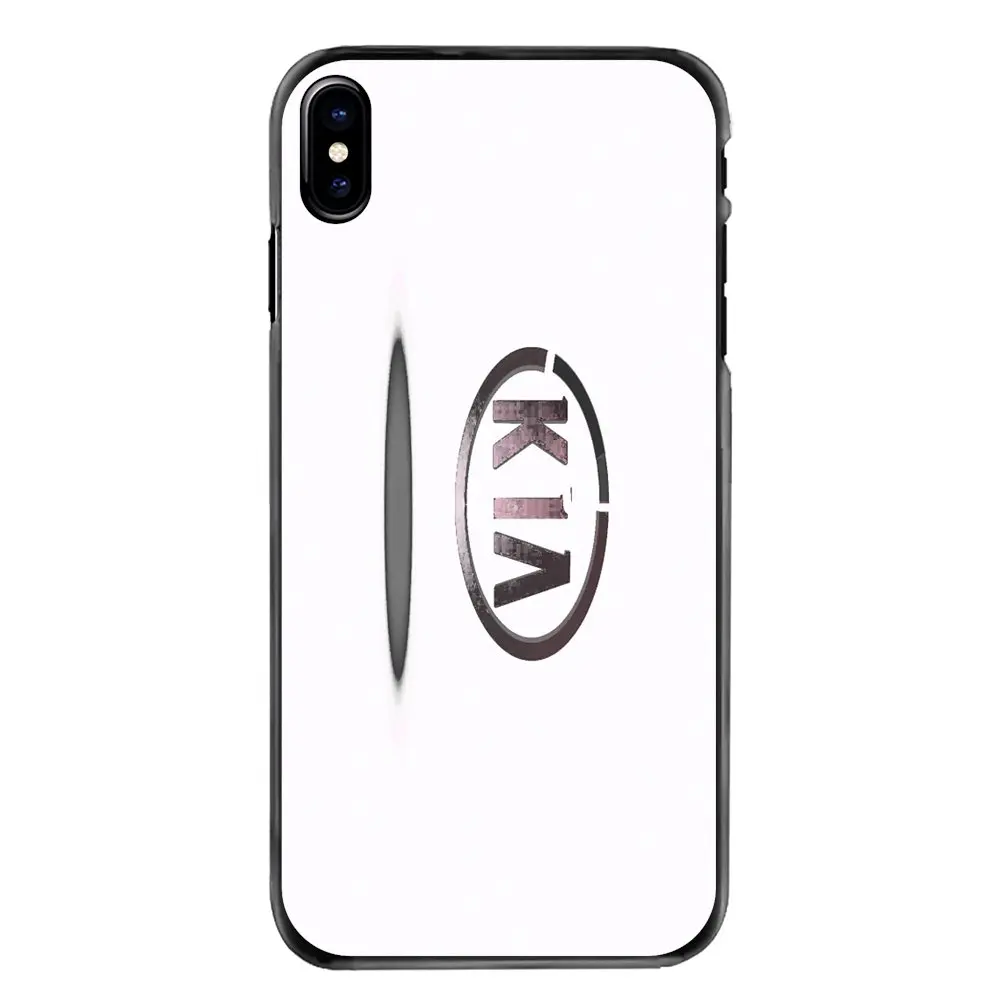 Логотип Kia корейский с изображением автомобиля бренды для Iphone 4 4s 5 5S 5C SE 6 S 7 8 плюс X