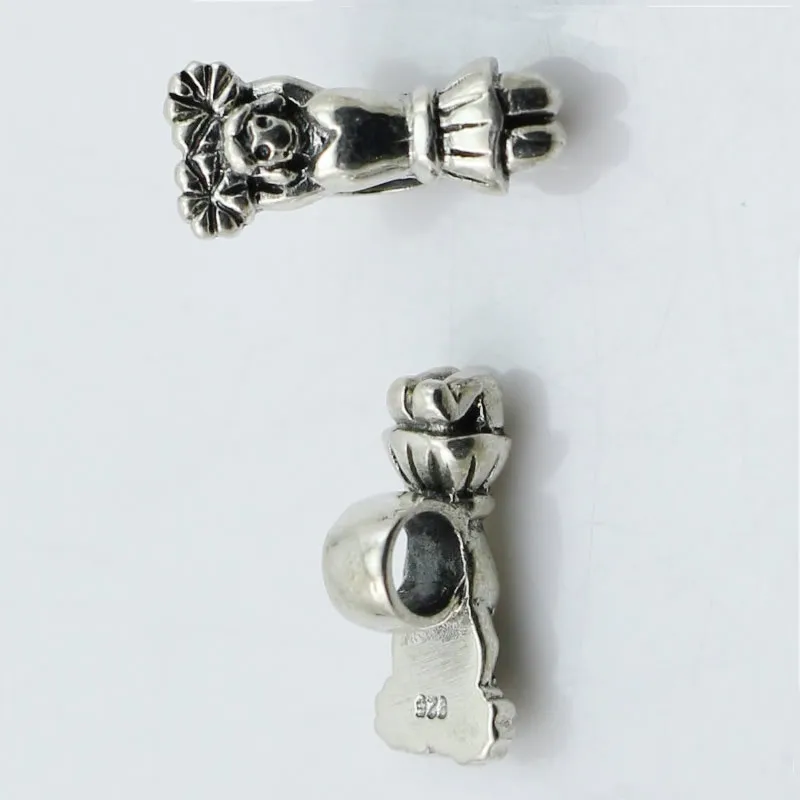 Beadsnice чистое серебро 925 пробы Европейский стиль бусины ручной работы не