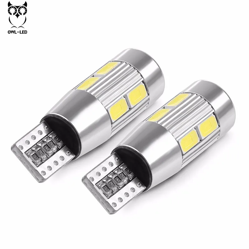 1 шт. светодиодный T10 194 W5W Canbus 10 SMD 5630 5730 светильник лампа без ошибок