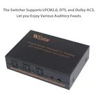 Wiistar цифровой декодер Aduio, разделитель SPDIF 3X1 SPDIF для RCA LR аудио Toslink переключатель 5,1 аудио декодер