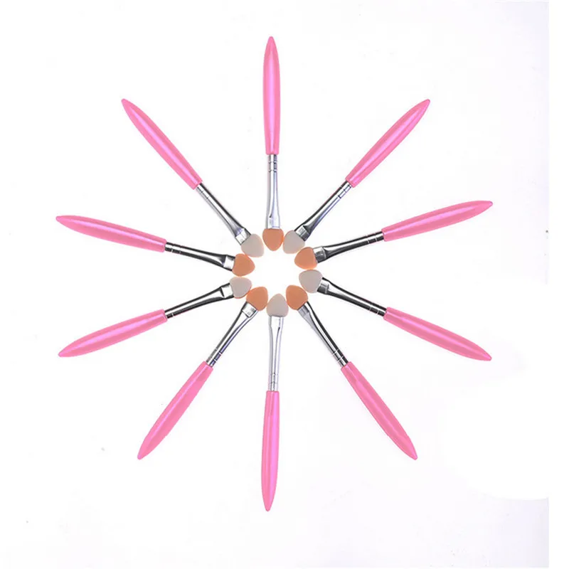 10 шт. Кисть для макияжа Аппликатор теней век подводка глаз Губка аппликатор