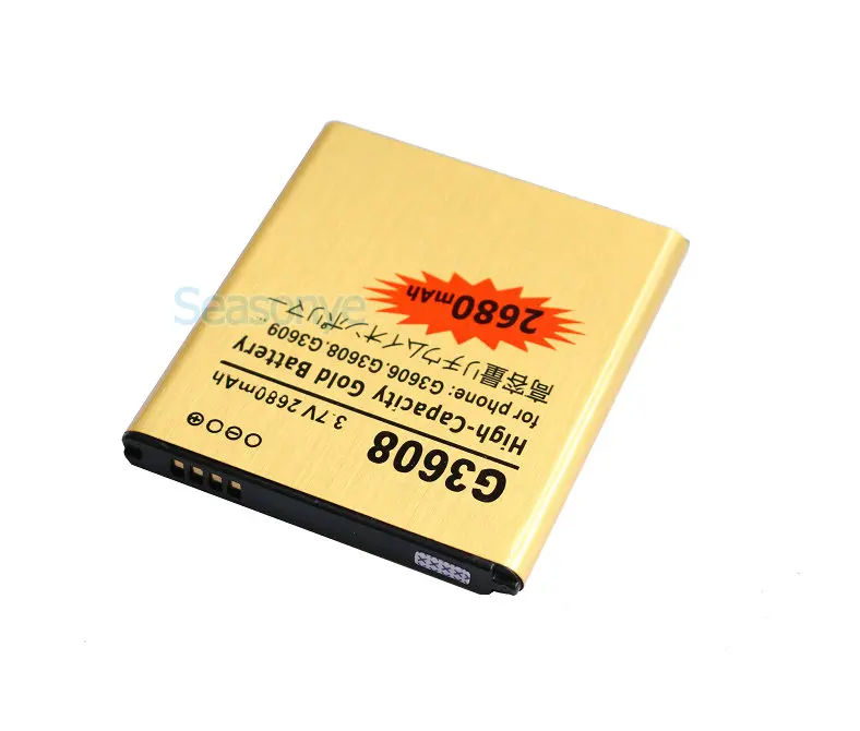 Seasonye 2680mAh EB-BG360CBC Золотая запасная батарея для Samsung Galaxy Core Prime G360 G3608 G3606 G3609