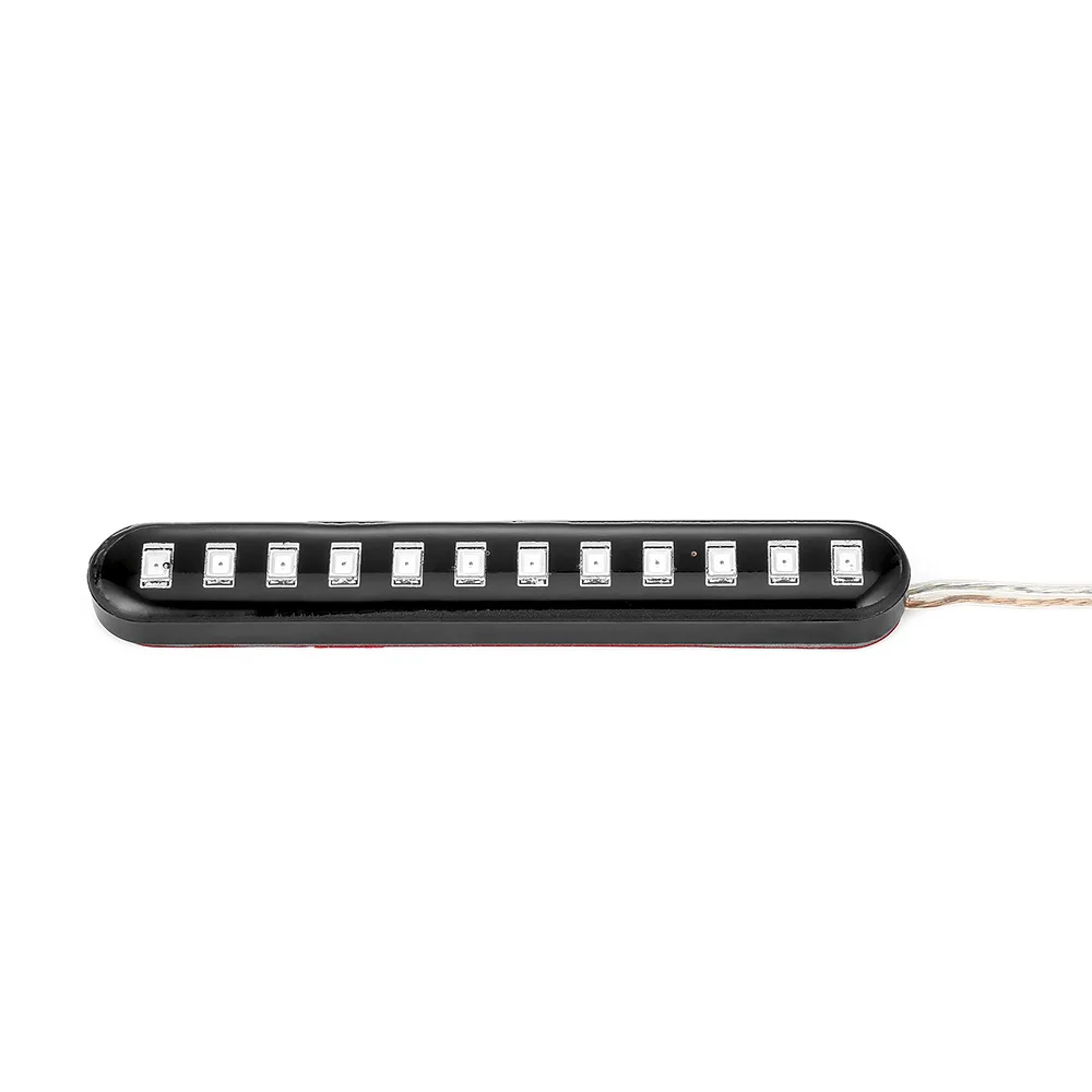 1 piece Универсальный, последовательный, струящийся, 12 светодиодный, мини-полоски, мотоциклетный, автомобильный, светодиодный, сигнальный светильник, s мигалка, светильник, желтый светильник - Цвет: 1 piece