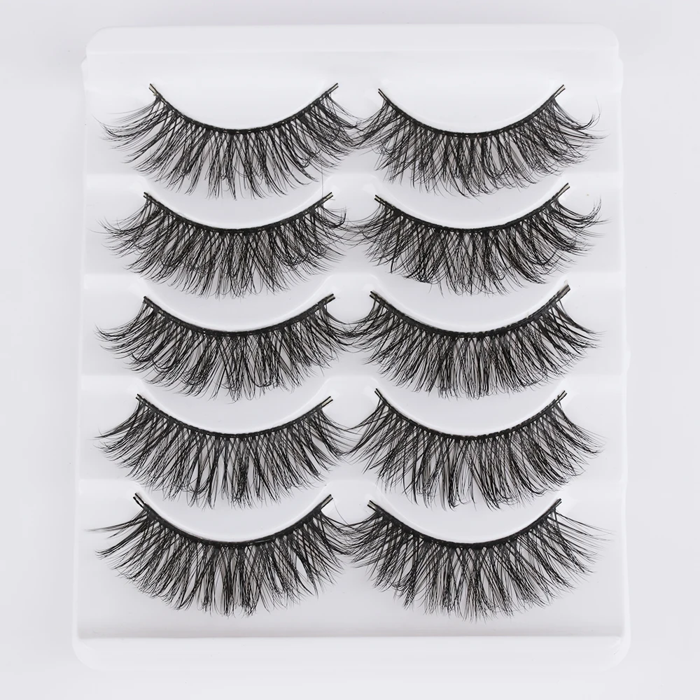 5 пар объемные нечистоплотные накладные ресницы искусственные ручной работы для