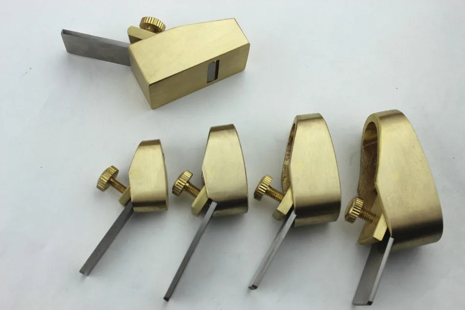

5pcs various size brass mini planes, violin making tools