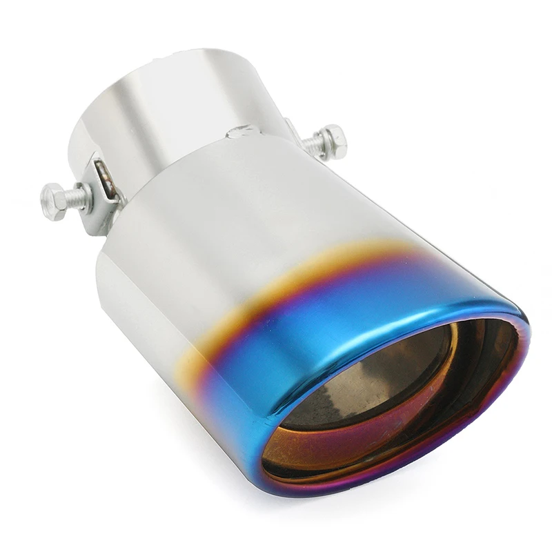 Universal Car Exhaust Pipe Tip Muffler Stainless Steel Blue Auto SUV | Автомобили и мотоциклы