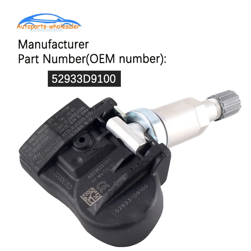 Датчик давления в шинах автомобиля OEM 52933 D9100 52933D9100 для Kia 2016 Sportage QL K7 CADENZA датчик