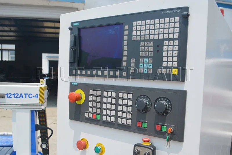 Синий слон 1200*1200 мм 4 осевой фрезерный станок с ЧПУ линейный ATC Германия SIEMENS 828D