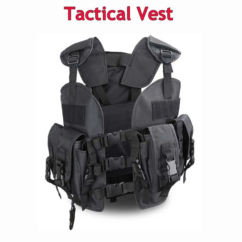 

Military Equipment Tactical Vest Army Airsoft Combat Hunting Vest Men Outdoor Sport War Game Paintball Protective Vest 5 Colors