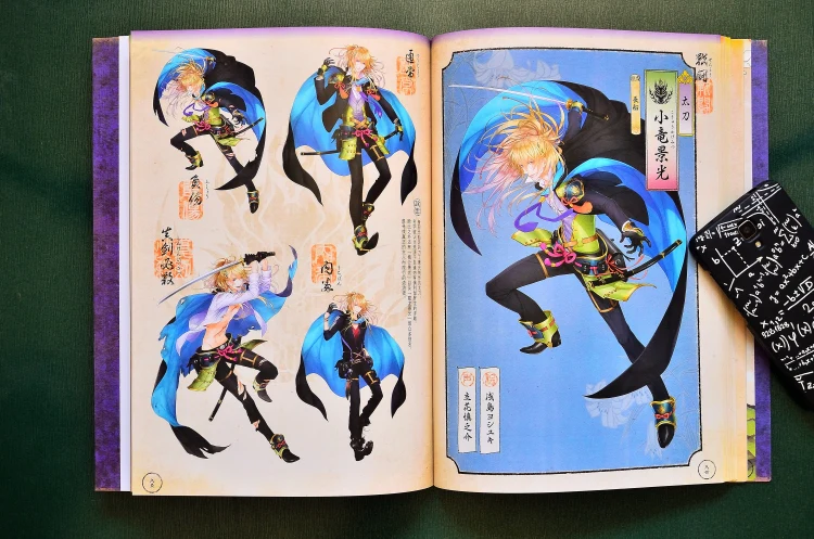 Японский нитроплюс: художественная книга Touken Ranbu 2 кенран Zuroku артбук наклейка