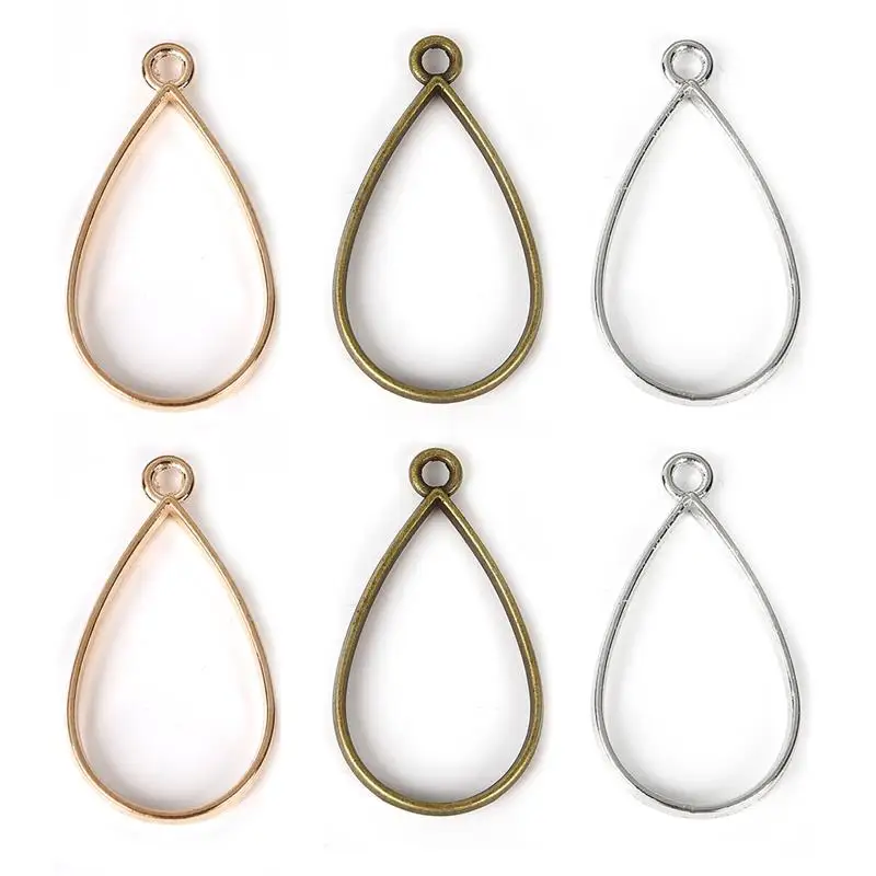 10 шт. подвески в виде капли воды сделай сам подвеска открытая спина рамка