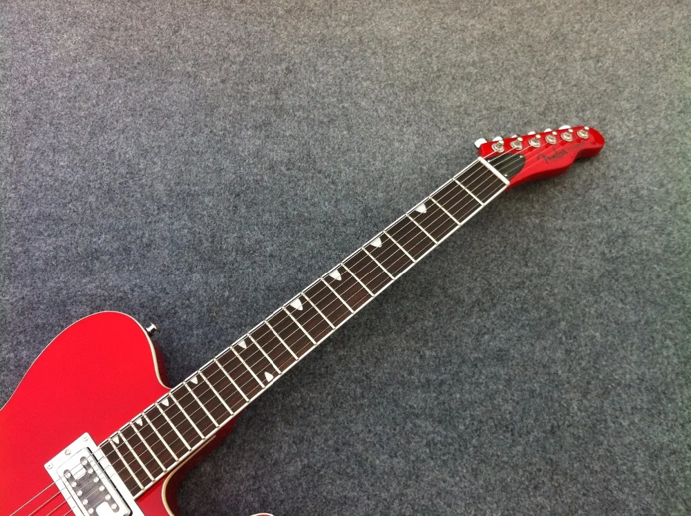 Горячая F отверстие полый корпус TL Электрогитара SRU-21 с Bigsby мост Набор В Стыке хорошее качество керамика бар магнит звукосниматели