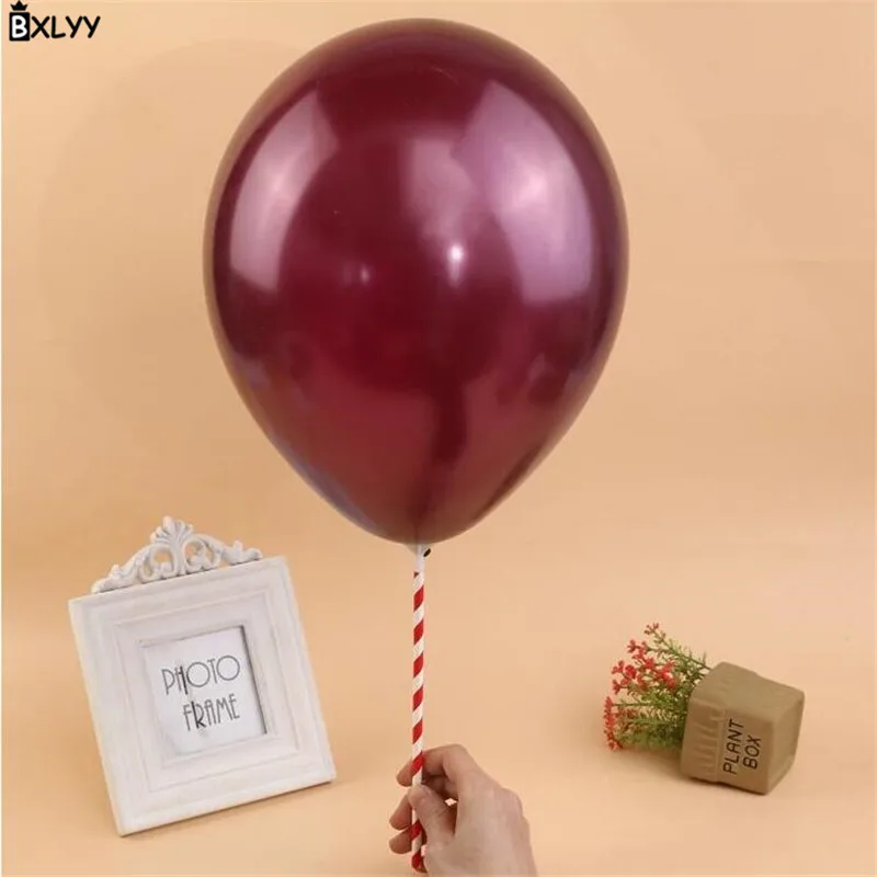 BXLYY10pc 5 дюймов латексные цветной воздушный шар чашки Baby Shower воздушный шар с рукояткой полюс вечерние атмосфера реквизит Хэллоуин Рождество Decorations.7z