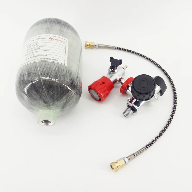Verkauf AC520211 Taktische 2L 300BAR Druckluft Paintball Tank HPA PCP Zylinder M18 * 1,5 Jagd Zubehör Für Jagd Zielfernrohr