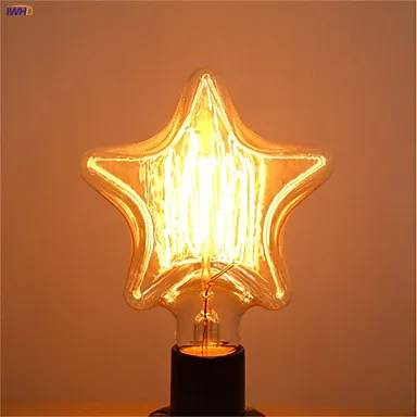 IWHD Diamond ампулы Эдисон лампы Светильник лампочка E27 40W промышленный Настенный декор лампада подвесной светильник в стиле ретро ST64 T30 Lampara Винтаж лампа Bombillas