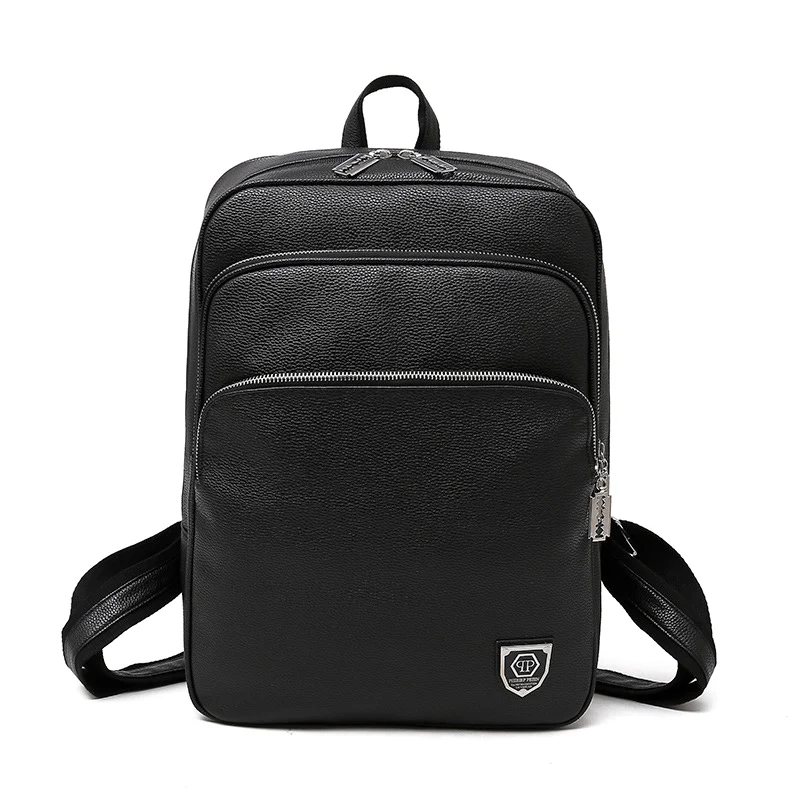 Black Модный PU мужской рюкзак для ноутбука, сумка для ноутбука, чехол для Macbook Air Pro retina lenovo Dell hp ASUS, школьный рюкзак для ноутбука для девочек - Цвет: Black