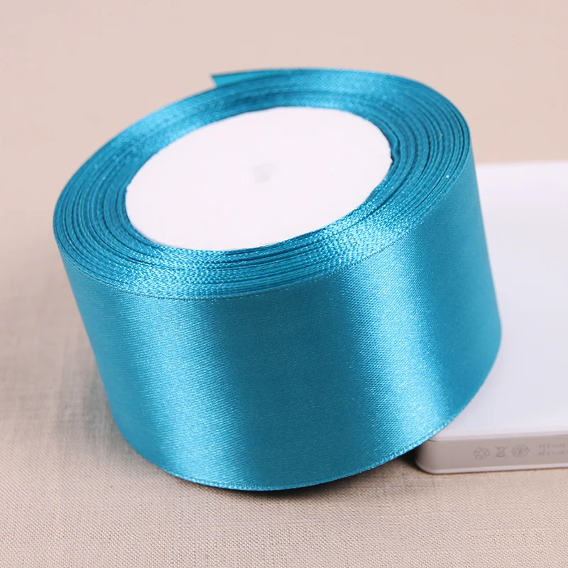 2 дюйма (50 мм) 25 ярдов легкая атласная лента с одной стороны для свадебной