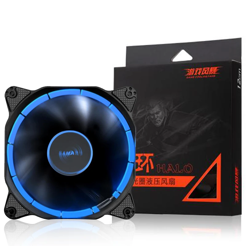Сама 120 мм компьютер светодиодный HALO корпуса вентилятора Процессор жидкостного