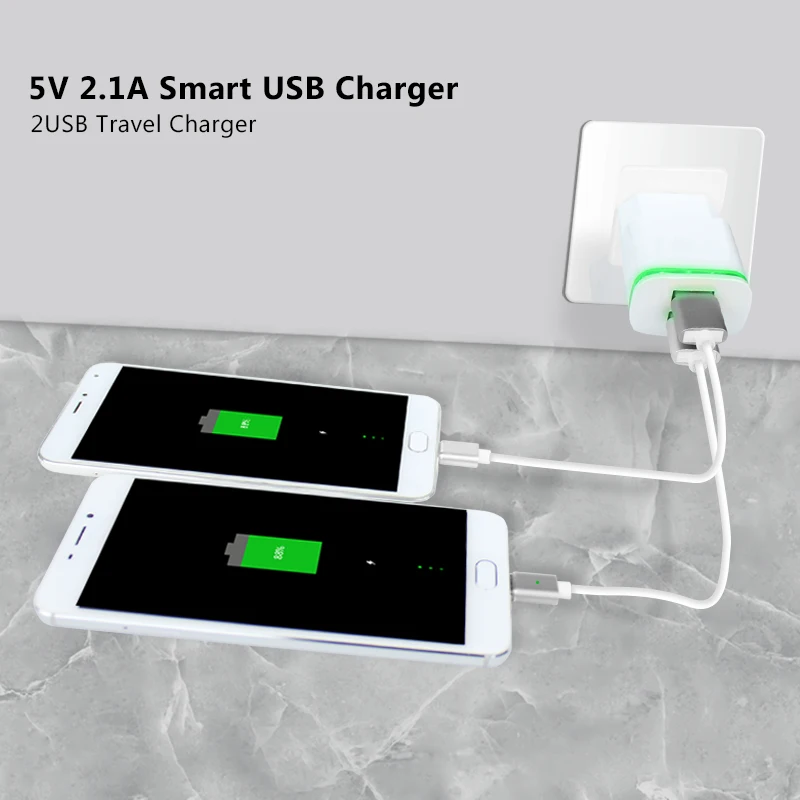 ESVNE зарядное устройство для мобильного телефона 5 в 2.1A ЕС подключить usb адаптер