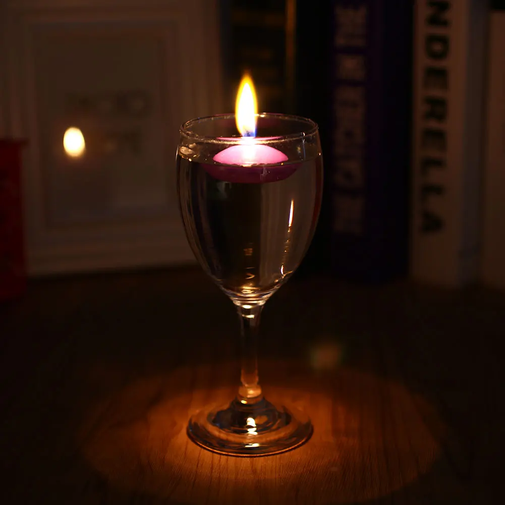 20pcs Small Unscented Floating Candles Home Decor Wedding Birthday Party Dedals