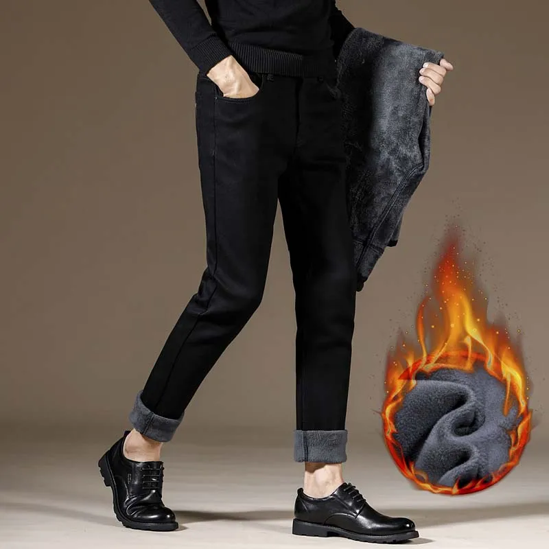 2018 Новое поступление мужские осенние стильные джинсы для мужчин узкие Высокое