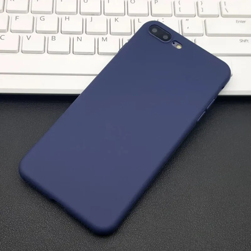 Матовые чехлы для телефонов Iphone X 6 6S 7 8 plus защитный чехол смартфона SE мягкие и