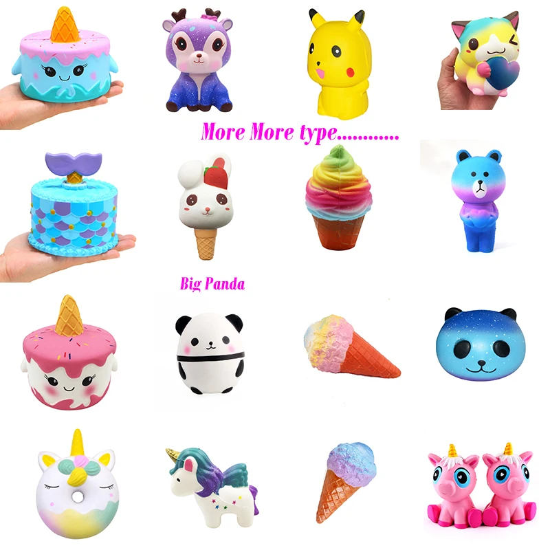 Kawaii Squeeze изысканный Забавный Пикачу Сжимаемый Шарм медленно поднимающийся